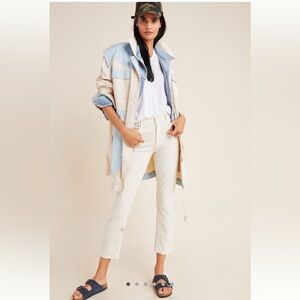 Anthropologie Catelyn Colorblocked Utility Anorak Jacket